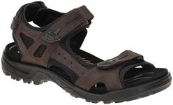 ECCO Men's Yucatan Sport Sandal, Mocha/Mocha Nubuck, 11-11.5