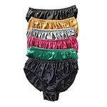 Panasilk 100% Silk Mens Underwear Briefs Bikinis M L XL 2XL (6 Pairs in One Economic Pack) (M, Multicoloured)