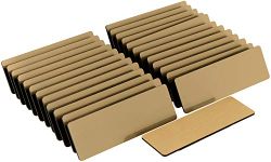 ExcelMark Blank Name Tag/Badge with Magnetic Backing - 1" x 3" (25 Pack - Gold)