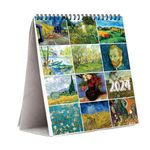 PAPER PLANE DESIGN 2024 Monthly Calendar Desk/Table Calendar (Vincent Van)