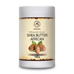 Shea Butter (Unrefined)1000g - Cold Pressed - Africa - Ghana - 100% Pure & Natural Shea Butter Body Butter - Unrefined Raw - Intensive Care for the Face - Body - Hair