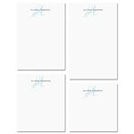 Current Initial Personalized Notepad Set – Set of 4 100-Sheet Pads, Multiple Sizes, Great for Shopping Lists, Grocery Lists and Personalized Gifts, Printed in the USA