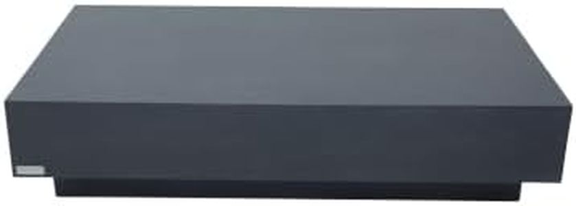 ELEMENTI HOME Coffee Table, Tevere Rectangular GFRC, 60-Inch Slate Black