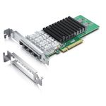 10Gb Converged Network Adapter for Intel X710-DA4, with Intel XL710-BM1 Chipset, PCI-E X8, Quad SFP+ Ports (X710DA4FH), 10Gb PCI-E Ethernet LAN Adapter Support Windows Server/Linux/VMware ESXi