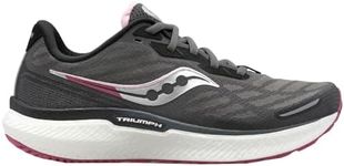 Saucony Women's Triumph 19 Running Shoe, Shadow/Quartz, 5 UK