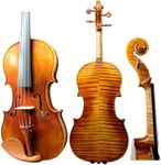 Master 4/4 Full-Size Violin | Hand-Varnished with 20+ Year Aged Italian Spruce & Bosnian Maple | Professional Orchestra Instrument for Professional soloists and session players (VIO1080)