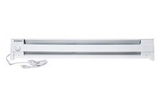 Cadet F Series 49" Portable Electric Baseboard Heater (Model: 4P1500W, Part: 05601), 5120 BTU, 120 Volt, 1500 Watt, White