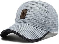 FASHIXD Summer Mesh Baseball Cap for Men Women Trucker Mesh Hat Baseball Hats Outdoor Sports Running hat (1-Gray)