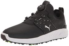 PUMA Men's Ignite Articulate Disc Golf Shoe, Puma Black/Puma Silver/Puma Black, 10