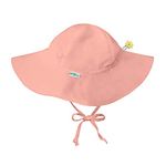 i play. by green sprouts Baby Girls' Brim Sun Protection Hat-Coral-2T/4T Hat, Coral, 2-4 Years