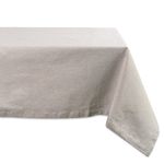 DII 100% Cotton, Chambray Tablecloth, Everyday Basic, Seats 4 to 6 People, 60x84, Natural