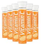 120 Vitamin C Orange 1000mg Effervescent Tablets *6 Packs of 20* HIGH Strength