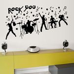 Oren Empower Music Band Large Wall Sticker (Wall Covering Area - 70 cm X 140 cm)