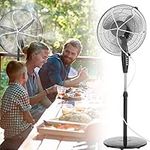 Tesmotor Fan Misting Kit, Outdoor Fan Misters for Cooling Misting Fans for Outside - 19.6FT Misting Line + 4 360°Rotatable Brass Nozzles Misters Connect to Outdoor Fan (Fan Not Included)