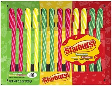 Starburst Assorted Candy Canes 5.3 oz. Box - Case of 12