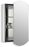 Kohler, Bathroom Medicine Cabinet, Mirrored Single-Door, Beveled Edges, Anodized Aluminum