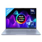 ASUS Vivobook S 16 OLED (2024), Intel Core Ultra 7 155H, Built-in AI, 16" 3.2K (40.64cm), 3200 x 2000 120Hz, (16GB/1TB SSD/Win 11/Intel Arc Graphics/MS Office 2021/Mist Blue/1.50Kg), S5606MA-MX751WS