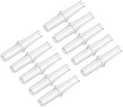 uxcell Aquarium Air Valve Connector Plastic Inline Tubing Straight Non-Return Valves for 4mm Fish Tank Pond Air Line 50pcs