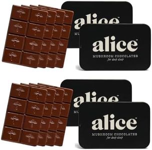 Nightcap 4-Pack | Functional Mushroom Chocolates | Supports Deep Sleep, Calm Mind, Stress Relief | Reishi, Magnesium, Zinc, L-Theanine & Chamomile | Helps to Fall & Stay Asleep