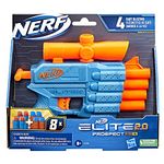 Nerf Elite 2.0 Prospect QS-4 Blaster, 8 Official Elite Darts, 4-Dart Blasting, Nonremovable Targeting Scope, Multicolor