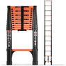 SINMEIRUN Telescoping Ladder, 16.5 FT, 330 lbs Capacity; Orange