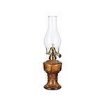 DNRVK Oil Lamps for Indoor Use, 13" Classic Kerosene Lamp Home Decor Lighting Chamber Oil Lamp Vintage Glass Oil Lantern Hurricane Lamps for Tabletop Decor and Emergency Lighting