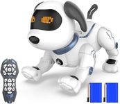 HBUDS Robot Dog Toys for Kids, Remote Control Stunt Programmable Robot Puppy Toy Dog Interactive with Commands Sing, Dance, Bark, Walk Electronic Pet Dog for Boys Girls Gifts (Remote Control)