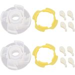 Ultra Durable 2 packs 285809 Washer Short Cam Agitator Repair Kit by BlueStars - Easy to Install - Exact Fit for Whirlpool & Maytag Washers - Replaces 3951650 3951682 AP3094543 PS334648