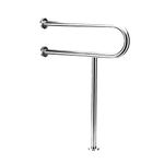 Flip-Up Bathroom Grab Bar, 304 Stainless finish safety rail Heavy Duty Screw-in Assist handles for ADA Toilet