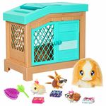 Little Live Pets 26410 Soft, Interactive Mama Guinea Pig and her Hutch, and her 3 Surprise Babies. 20+ Sounds & Reactions. Batteries Included. for Kids Ages 4+,7.8 x 11.93 x 11.38 inches