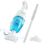 WYBOT Handheld Cordless Pool Cleaner, Telescoped Pole Included, Durable Metal Filter, Ideal for Hot Tub, Spa, Above Ground & Small In-Ground Pools Ponds ，Last 60 Mins.