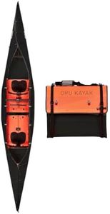 Oru Haven Foldable Kayak | for 1 or 2 People - Stable, Durable, Lightweight - Lake and River Kayaks - Beginner, Intermediate - Size (Unfolded): 16'1" x 33", Weight: 41 Lbs, Black