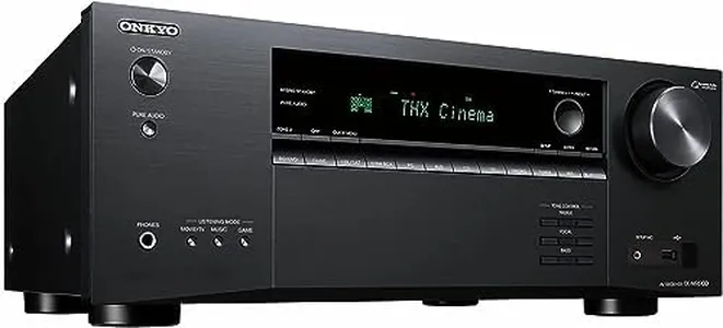 Onkyo TX-NR6100 7.2 Channel 8K Smart AV Receiver - THX Certified, Works with Sonos Certified, and Ultimate 4K Gaming Experience