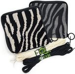 CRAFTILOO Needlepoind Wallet Sewing kit for Adults Embroidery Kit Cross Stitch Kits DIY Arts and Crafts Set (Zebra)