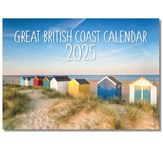 2025 A4 British Coast Calendar. One Month to View. A3 when open. Wall Calendar by Absolutely Yours.