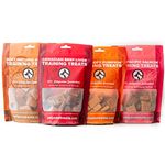 Only One Treats Mixed Flavours Training Treats. Soft Pumpkin, Beef Liver, Soft Natural Peanut, and Wild Pacific Salmon for Pets(4 X 170g). Dog Treats 100% Gluten Free, Organic with no preservatives.