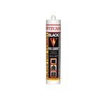 Arctic Hayes VITCAS Black Fire Cement, Excellent Adhesion, Fire Resistant up to 1250°C, For Patching and Repairing Fireplaces, Stoves, Boilers, 310ml