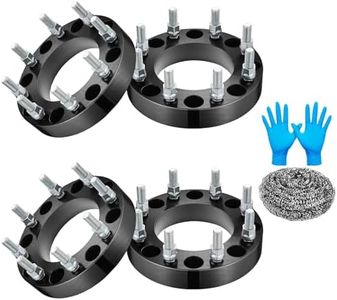 SYKRSS 8x180(8x7.08) Wheel Spacers 2inch Compatible with GMC Sierra 2500 HD 3500 HD, 125mm Center Bore & Forged Wheel Adapters M14x1.5 Compatible with Chevy Silverado 2500 HD/3500 HD 2011-2023, 4PCS