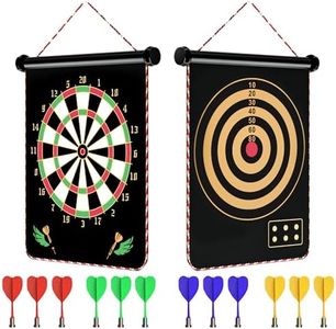 Magnetic Dart Board Games for Kids with 12 Darts Outdoor Toys for Boys Age 8-13 Cool Stuff for Boys Gifts Ideas for Teenage Boys Girls Age 8 9 10 11 12 13 14 15 16 Game Room Decor