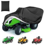 AOOWU Riding Lawn Mower Cover, 170x61x117CM Waterproof Tractor Cover, UV Protection Durable Garden Tractor Storage Cover, Water Resistant Cover for Ride-on Outdoor Garden Equipment with Storage Bag