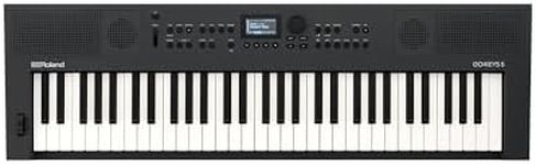 Roland GO:KEYS 5 Music Creation Keyboard | 61-Note Keyboard | Built-In Stereo Speakers | Mic Input | Bluetooth Audio/MIDI Support for Music Streaming - Graphite