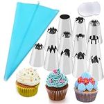 12PCS Large Piping Tips Set, Stainl