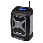 UEME 5W Rugged DAB/DAB+ FM Radio with Bluetooth and 2600mAh built in rechargeable battery. (Grey/Black)