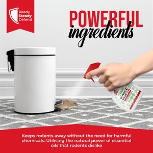 Peppermint Rodent Repellent Spray 500ml – Natural Mouse Deterrent