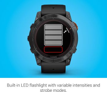 Garmin fēnix 7X Pro Solar Multisport GPS Smartwatch – Black, Solar Charging