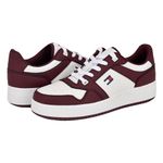 Tommy Hilfiger Men's Krane Sneaker, Burgundy/White 600, 13