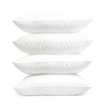 Standard Luxury Pillows 4 Pack - 50x75 cm - Standard Size Hotel Quality Soft Pillow for Sleeping - Ultra-Bounce Cuddle Support Bed Pillows - Hypoallergenic Soft Hollowfibre