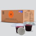 The Miracle Meal Pre-filled Communion Cups and Wafer Set - Box of 500 - with 100% Trusted Concord Grape Juice & Wafer-Made in USA - Prepacked Holy Communion Bread and Juice