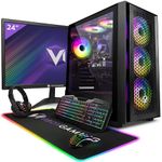 Vibox II-86 Gaming PC - 24" Monitor Bundle - Six Core Intel i5 11400F Processor - Nvidia RTX 4060 Ti OC 8GB Graphics Card - 16GB RAM - 1TB NVMe SSD - 600W PSU - Windows 11 - WiFi