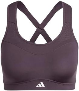Adidas Women's Polyester Wire Free Modern Sports Bra (IT6679_AURBLA